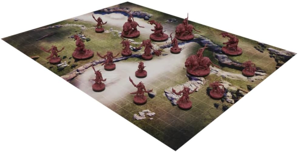 Epic Encounters: Steppe of the Lizard Thane RPG Fantasy Roleplaying Tabletop Game with 20 Detailed Miniatures, Double-Sided Game Mat, & Game Master Adventure Book with Monster Stats, 5E Compatible