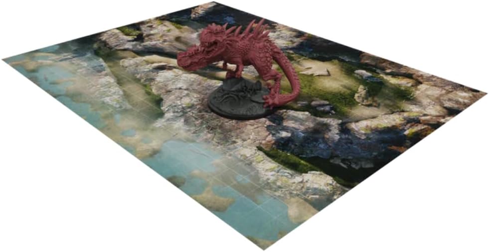 Steamforged Epic Encounters: Nest of the Dinosaur: Fantasy Roleplaying Tabletop Game with HUGE Boss Miniature, Double-Sided Game Mat, & Game Master Adventure Book with Monster Stats, 5E Compatible