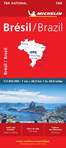 Brazil Map 764 (Maps/Country (Michelin)) (English and French Edition