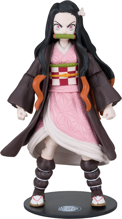 McFarlane Toys, Demon Slayer 7-inch Nezuko Kamado Action Figure, Netflix Demon Slayer Anime Series Collectible Figure with Collectors Stand Base - Ages 12+