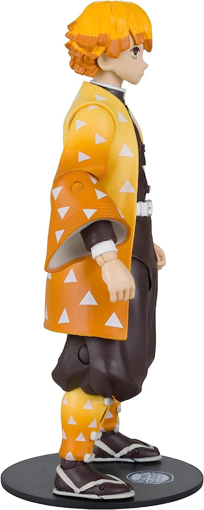 McFarlane Toys, Demon Slayer 7-inch Zenitsu Agatsuma Action Figure, Netflix Demon Slayer Anime Series Collectible Figure with Collectors Stand Base - Ages 12+