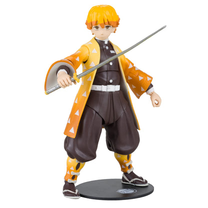 McFarlane Toys, Demon Slayer 7-inch Zenitsu Agatsuma Action Figure, Netflix Demon Slayer Anime Series Collectible Figure with Collectors Stand Base - Ages 12+