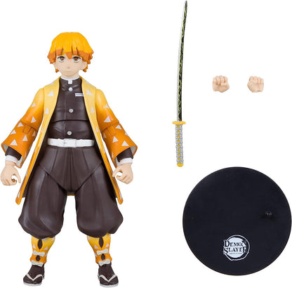 McFarlane Toys, Demon Slayer 7-inch Zenitsu Agatsuma Action Figure, Netflix Demon Slayer Anime Series Collectible Figure with Collectors Stand Base - Ages 12+