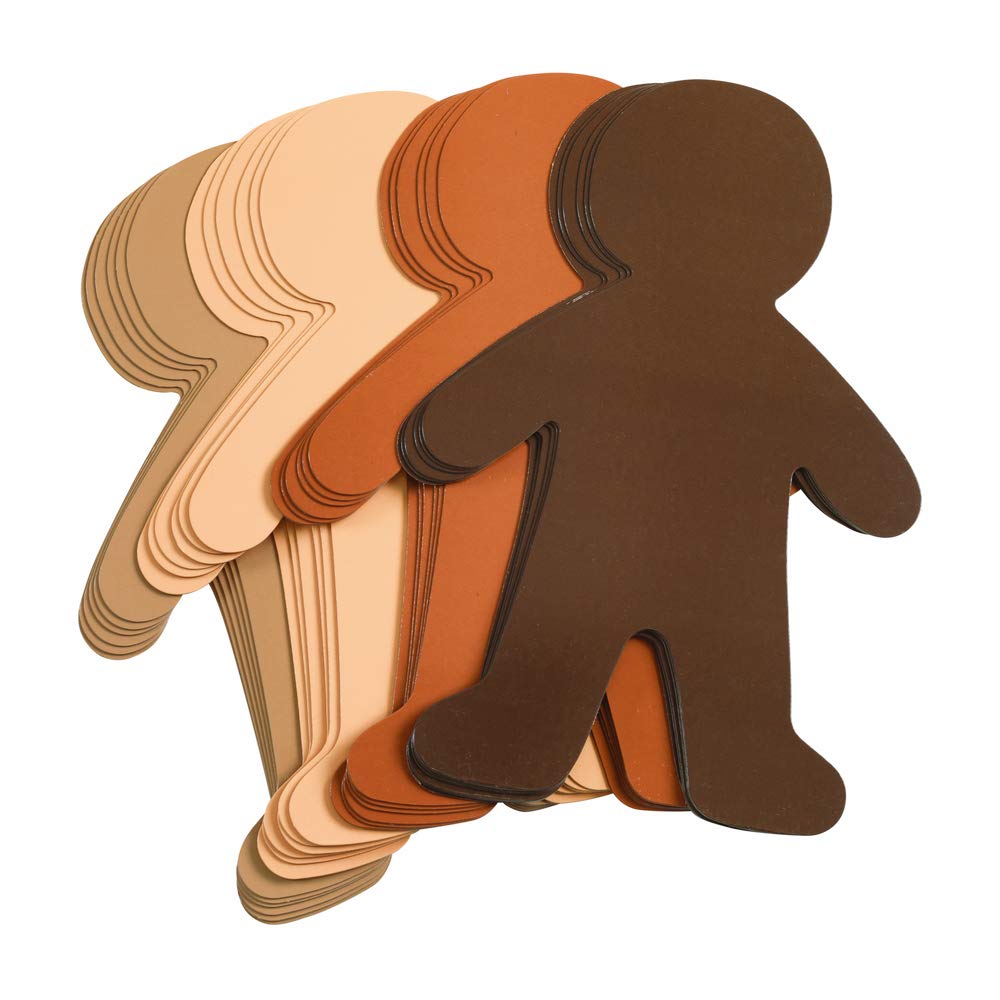 Multicultural Big People Shapes Set of 24, Multicultural Glossy Card, Skin Color Paper, Kids Around The World, Cardboard People, People Shapes, Multicultural, Diversity