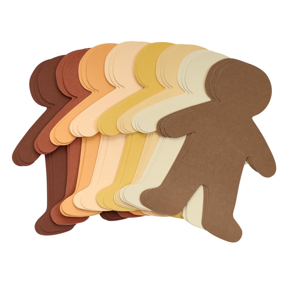 Multicultural Big People Shapes Set of 24, Multicultural Glossy Card, Skin Color Paper, Kids Around The World, Cardboard People, People Shapes, Multicultural, Diversity