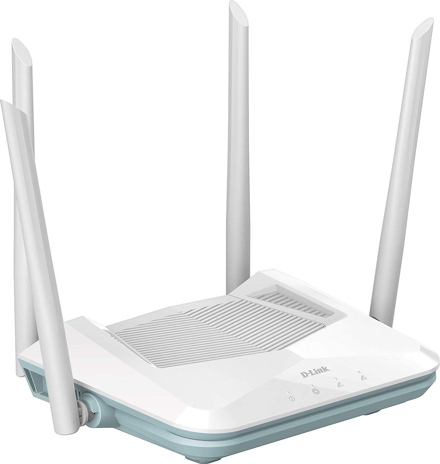 D-Link R15 EAGLE PRO AI AX1500 Smart Router with AI Wi-Fi/Traffic Optimiser, AI Parental Control, Gigabit Ports, MU-MIMO, 1024 QAM, OFDMA, WPA3, D-Link Wi-Fi Mesh. Works with Alexa/Gooogle Assistant.