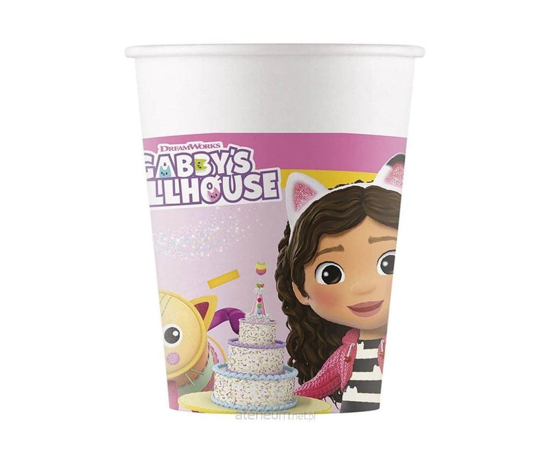 PROCOS Gabby's Dollhouse Party Paper Cups, Pack of 8, 200ml