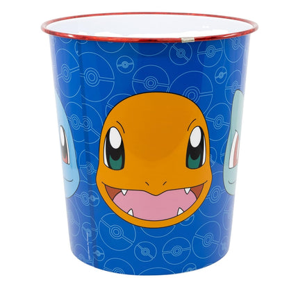 Stor Pokemon Waste Bin, Trash Can, Paper Bin, For Kids, Bedroom, Playroom, Office, 22.5cm x 21cm x 21cm characters