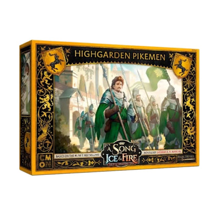 CMON A Song of Ice and Fire Tabletop Miniaturen Game Highgarden Pikemen Unit Box - Treue Fußmänner des Hauses Tyrell, Strategiespiel für Erwachsene, ab 14 Jahren, 2+ Spieler, 45-60 Minuten Spielzeit