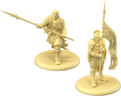 CMON A Song of Ice and Fire Tabletop Miniaturen Game Highgarden Pikemen Unit Box - Treue Fußmänner des Hauses Tyrell, Strategiespiel für Erwachsene, ab 14 Jahren, 2+ Spieler, 45-60 Minuten Spielzeit