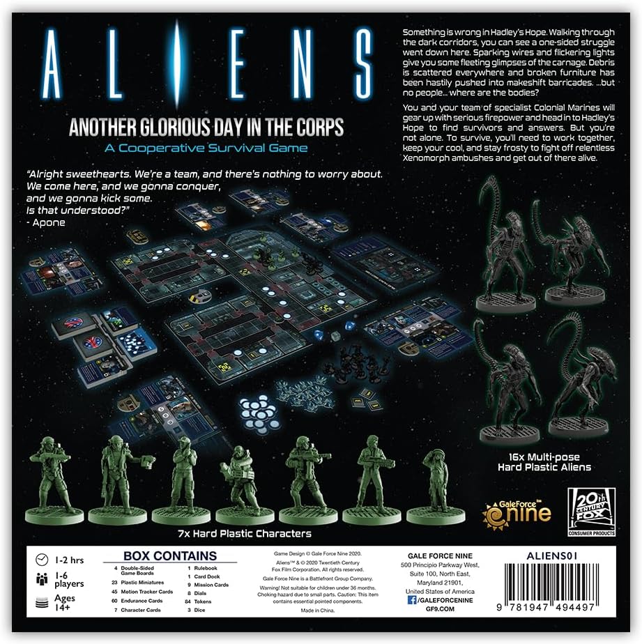 Gale force Nine LLC GFNALIENS11 Board Game, Multicoloured
