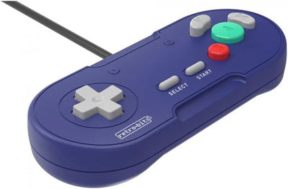 Retro-Bit Legacy GC Wired Controller - for Gamecube & Wii - Indigo