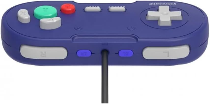Retro-Bit Legacy GC Wired Controller - for Gamecube & Wii - Indigo