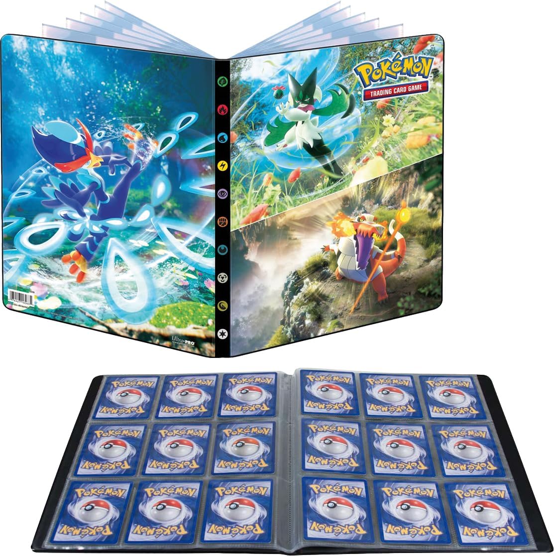 Pokemon Scarlet & Violet Skeledirge, Meowscarada, & Quaquaval 9-Pocket Portfolio