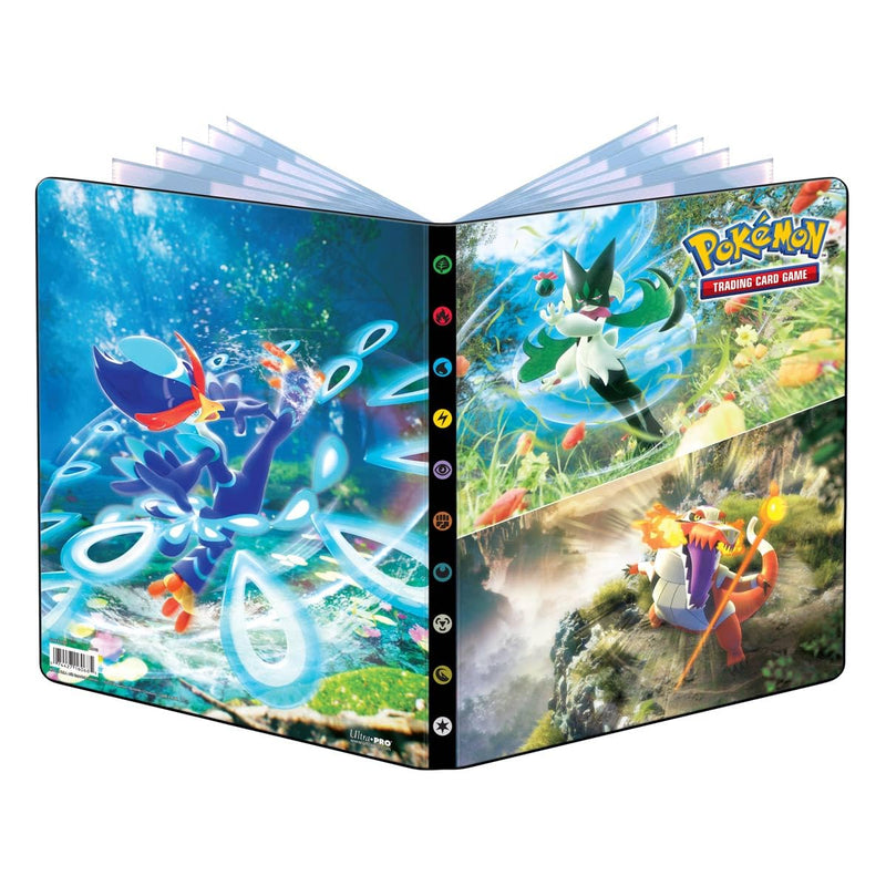 Pokemon Scarlet & Violet Skeledirge, Meowscarada, & Quaquaval 9-Pocket Portfolio