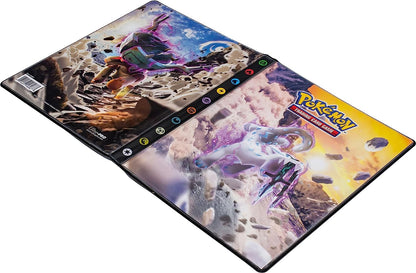 Pokémon 16067 Capacité Cartes Ecarlate et Evolution à Paldéa Pokemon, Ultra Pro Scarlet and Violet Series 2 (EV02): Portfolio-Capacity: 80 Board Game | Trading Cards | Ages 6 and Up, Multicolored