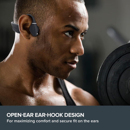 Creative Outlier Free Wireless Bone Conduction Headphones with Bluetooth 5.3, IPX5 Sweat and Water Splash Resistance, Multipoint Connectivity, Up to 10 Hours of Battery life, Built-in Mic