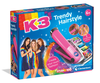 Clementoni 56149 K3 Trendy Hairstyles Colors & Crafts, Dutch Language, Creative Gift for Children 6-10 Years, Girl, Made in Italy