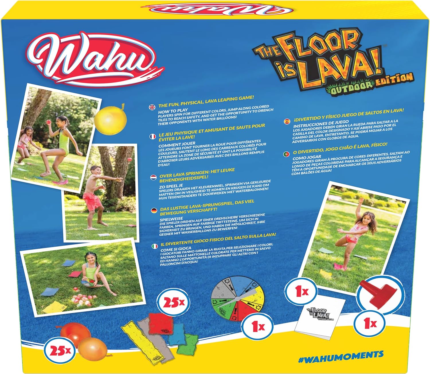 Floor is Lava Outdoor Edition, Outdoor Game, Interaction Game between Children and Adults, Stimulates Physical Activity, ages five and older
