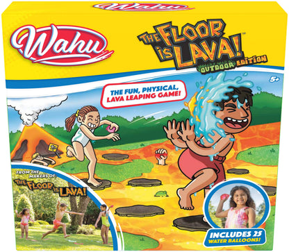 Floor is Lava Outdoor Edition, Outdoor Game, Interaction Game between Children and Adults, Stimulates Physical Activity, ages five and older