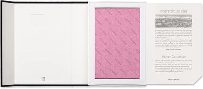 Moleskine Lined Notebook, Limited Edition Velvet Collection, Velvet Hard Cover and Elastic Closure, Pink Colour, Large Format, 144 Pages