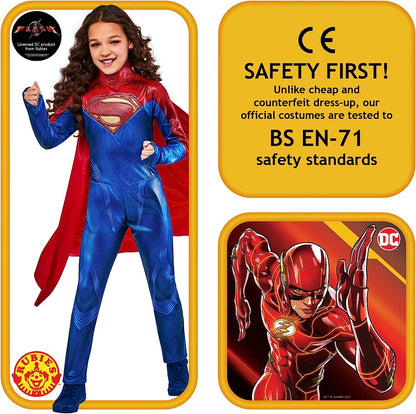 Rubies Official DC Comics Flash The Movie Supergirl Costume, Kids Fancy Dress