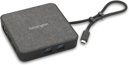 Kensington MD120U4 USB4 Docking Station, Dual Monitor 8K Portable Mobile Dock, Thunderbolt 3 & Thunderbolt 4 Dock, 100W Power Pass Through, 2 HDMI Ports, 2 USB-A Ports & USB-C Port (K32850WW