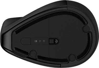 HP 920 Ergonomic Wireless Mouse - Compatible with Chrome, PC or Mac - Bluetooth 5.3 - Wireless - 4000 DPI Multi-Surface Sensor - AES technology - 5 Programmable Buttons - 4 Months Battery - Black