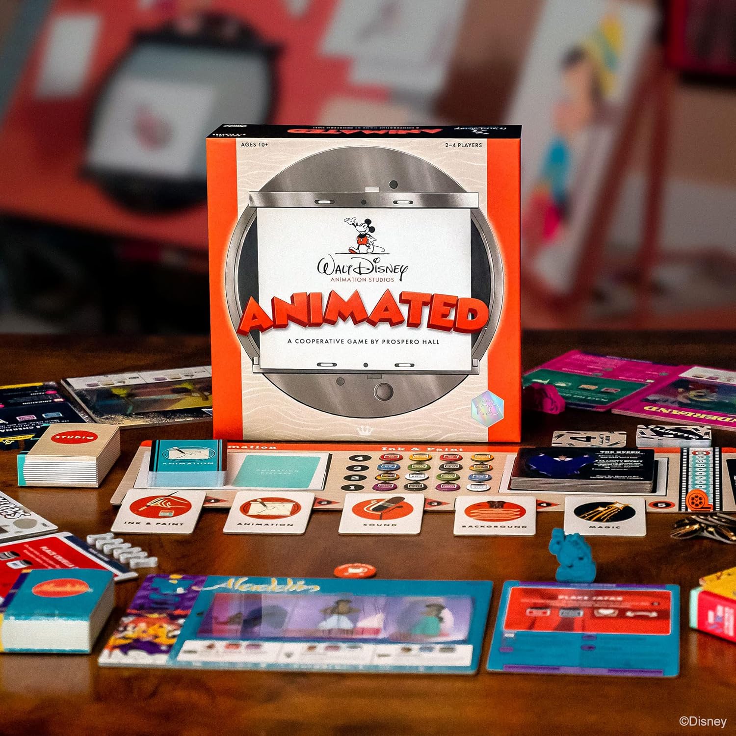 Funko Games Disney Animated Game | Ages 10+ | 2-4 Players | 20 Minutes Playing Time | Cooperative Gameplay | Family Games for Teens and Adults, Board Game for Game Night