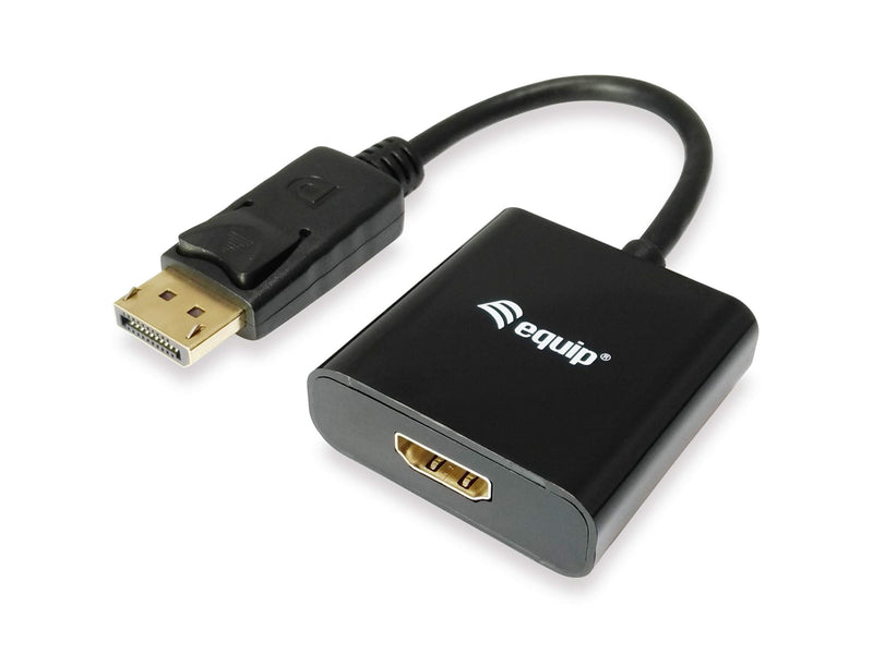 Equip DisplayPort zu HDMI Adapter – Kabel Interface/Gender Adapter (Displayport, HDMI, Männlich/weiblich, Schwarz, 1920 X 1080 Pixel