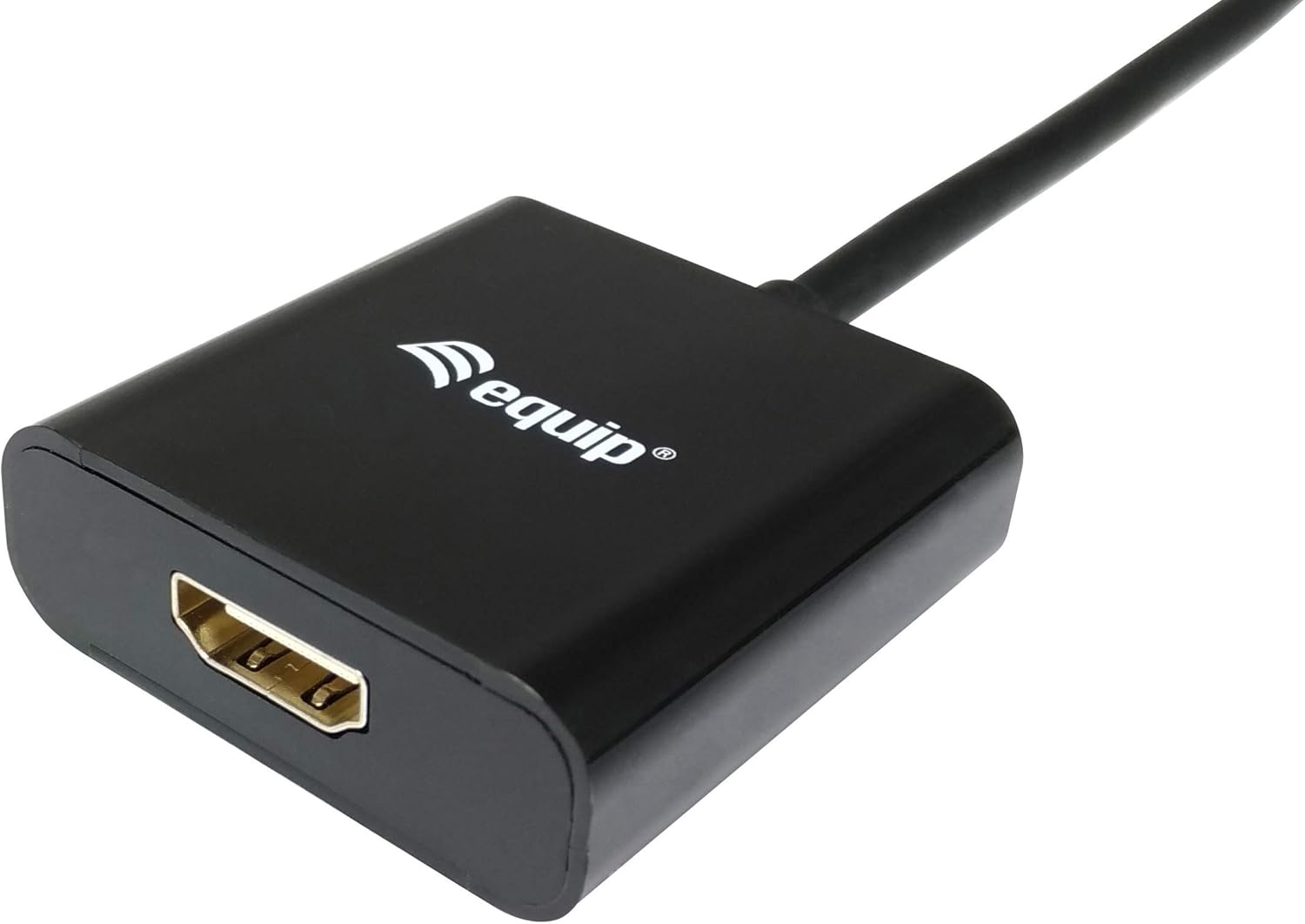 Equip DisplayPort zu HDMI Adapter – Kabel Interface/Gender Adapter (Displayport, HDMI, Männlich/weiblich, Schwarz, 1920 X 1080 Pixel