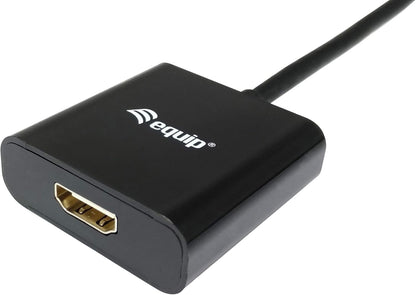 Equip DisplayPort zu HDMI Adapter – Kabel Interface/Gender Adapter (Displayport, HDMI, Männlich/weiblich, Schwarz, 1920 X 1080 Pixel