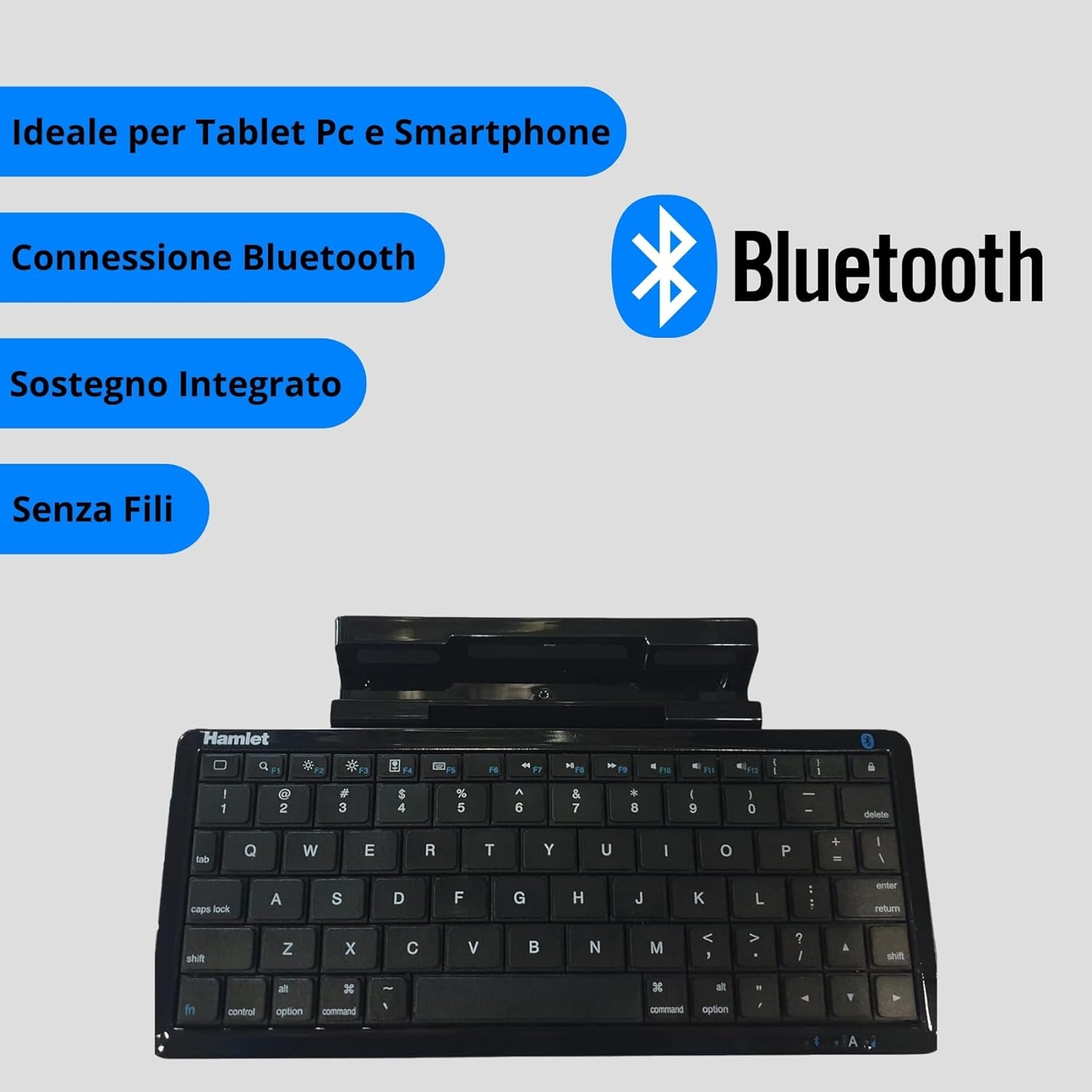Hamlet XPADKK100BTMS Bluetooth Keyboard Bluetooth, Keyboard