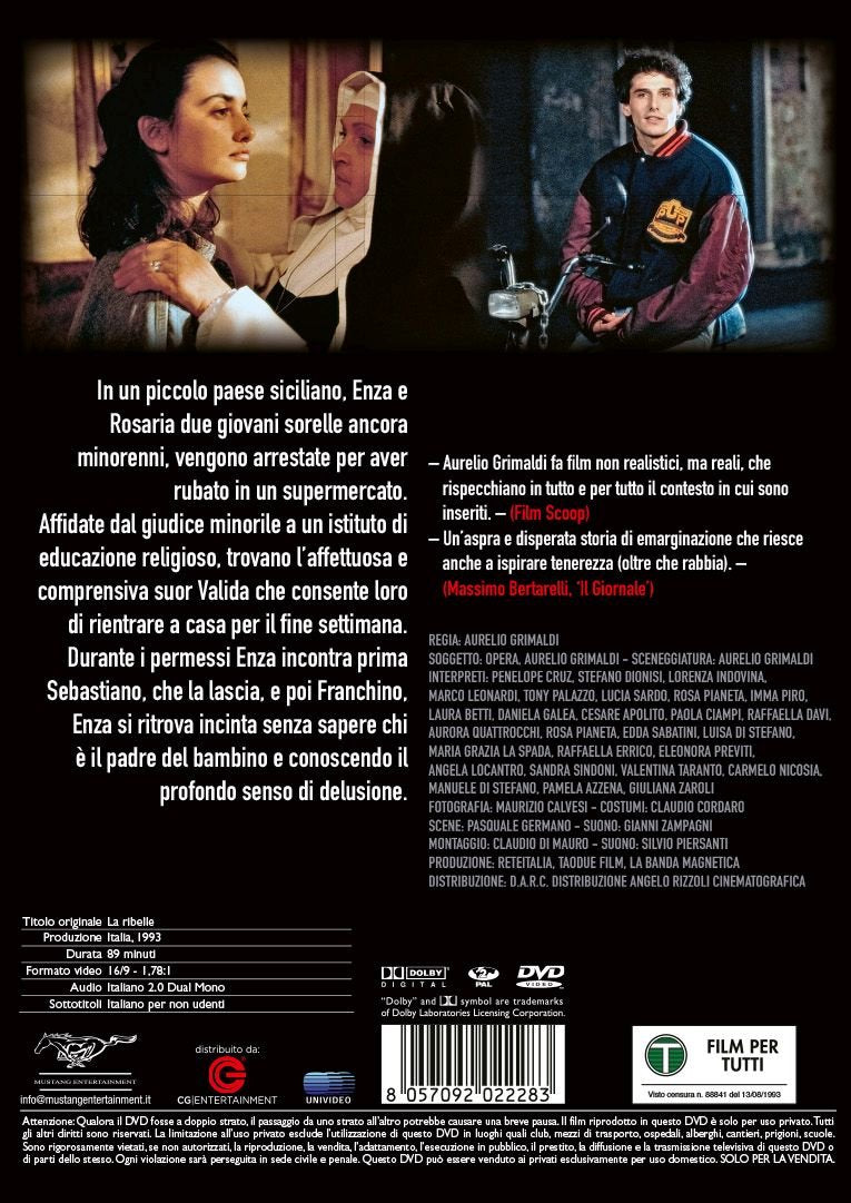 la ribelle DVD Italian Import