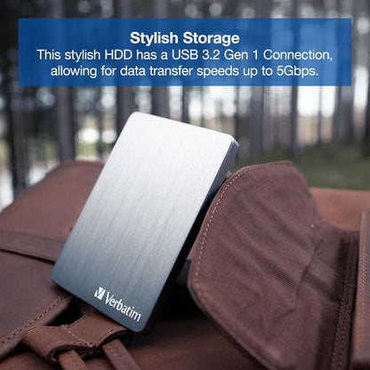 Verbatim STORE´N´GO ALU SLIM 2.5" 6.35C 1 TB Space grey