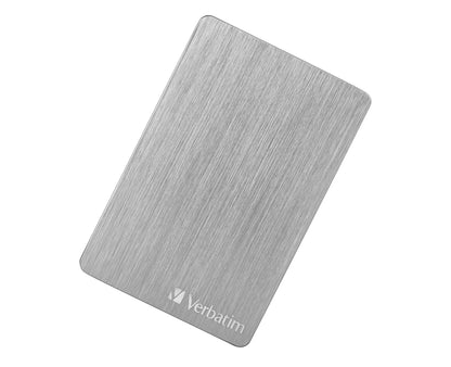 Verbatim Store 'n' Go ALU Slim, 2 TB, Silber, Externe Festplatte, USB 3.2 GEN 1, Festplatte extern aus Aluminium, für Windows & Mac OS X, tragbare Festplatte, USB Festplatte 2 TB Silber