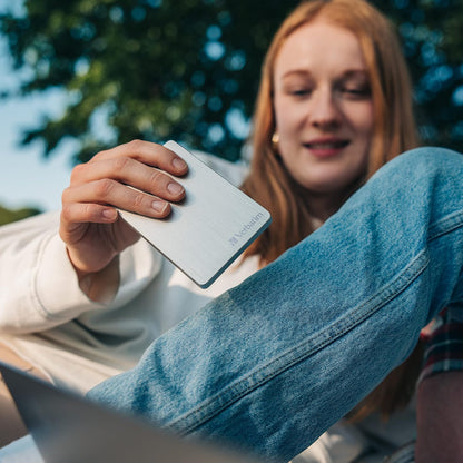 Verbatim Store 'n' Go ALU Slim, 2 TB, Silber, Externe Festplatte, USB 3.2 GEN 1, Festplatte extern aus Aluminium, für Windows & Mac OS X, tragbare Festplatte, USB Festplatte 2 TB Silber