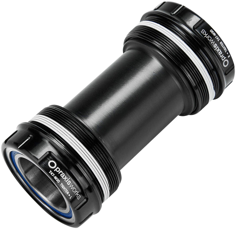 Praxis Black PEDALIER M30 T47 THR 68/73mm (Road/MTN) 47-0000, Adults Unisex, STANDARD