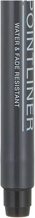 Pentel Pointliner S20P-8A Fineliner Black Waterproof and Non-fading