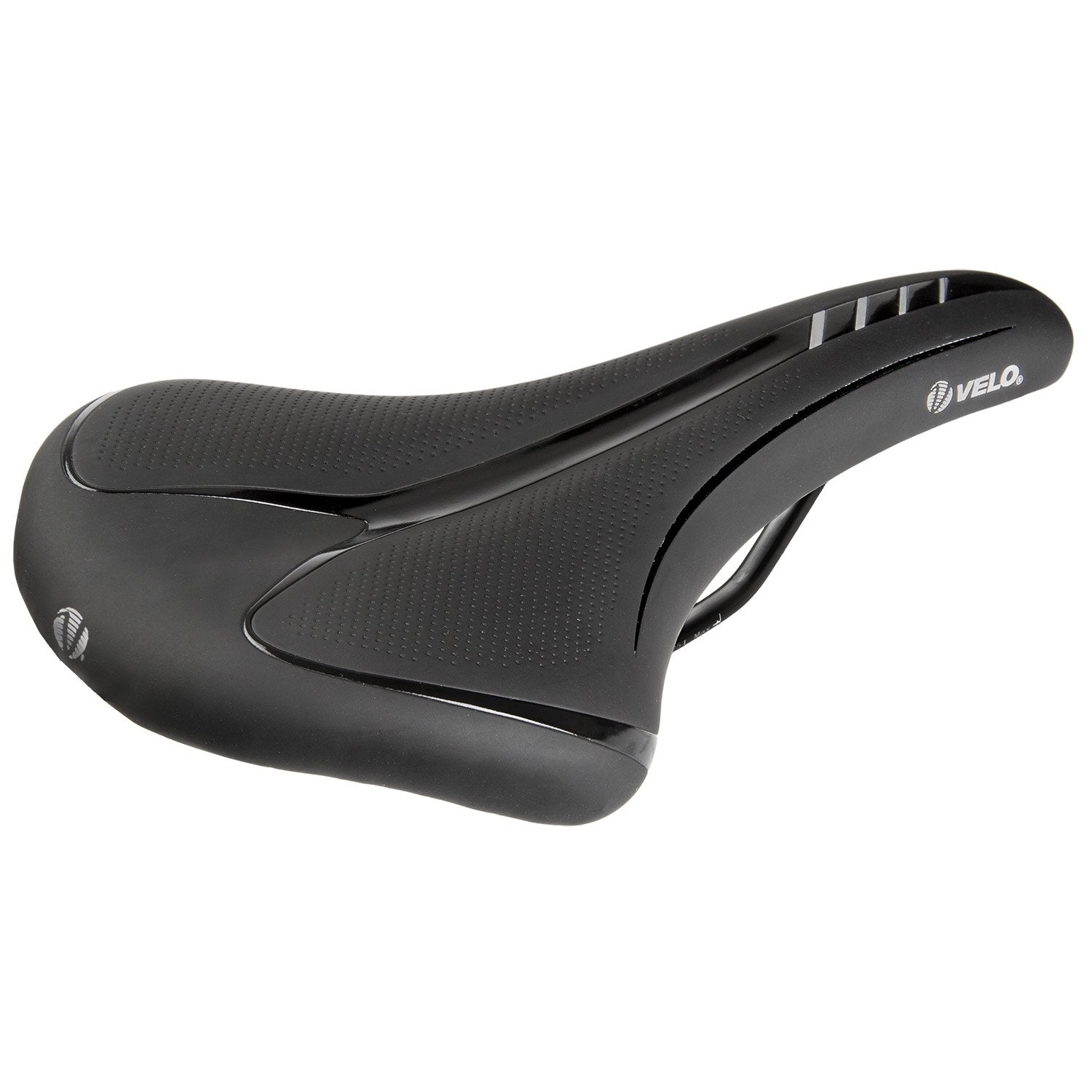 VELO Unisex Adult Fit Athlete BC Saddle For Bicycle L Black