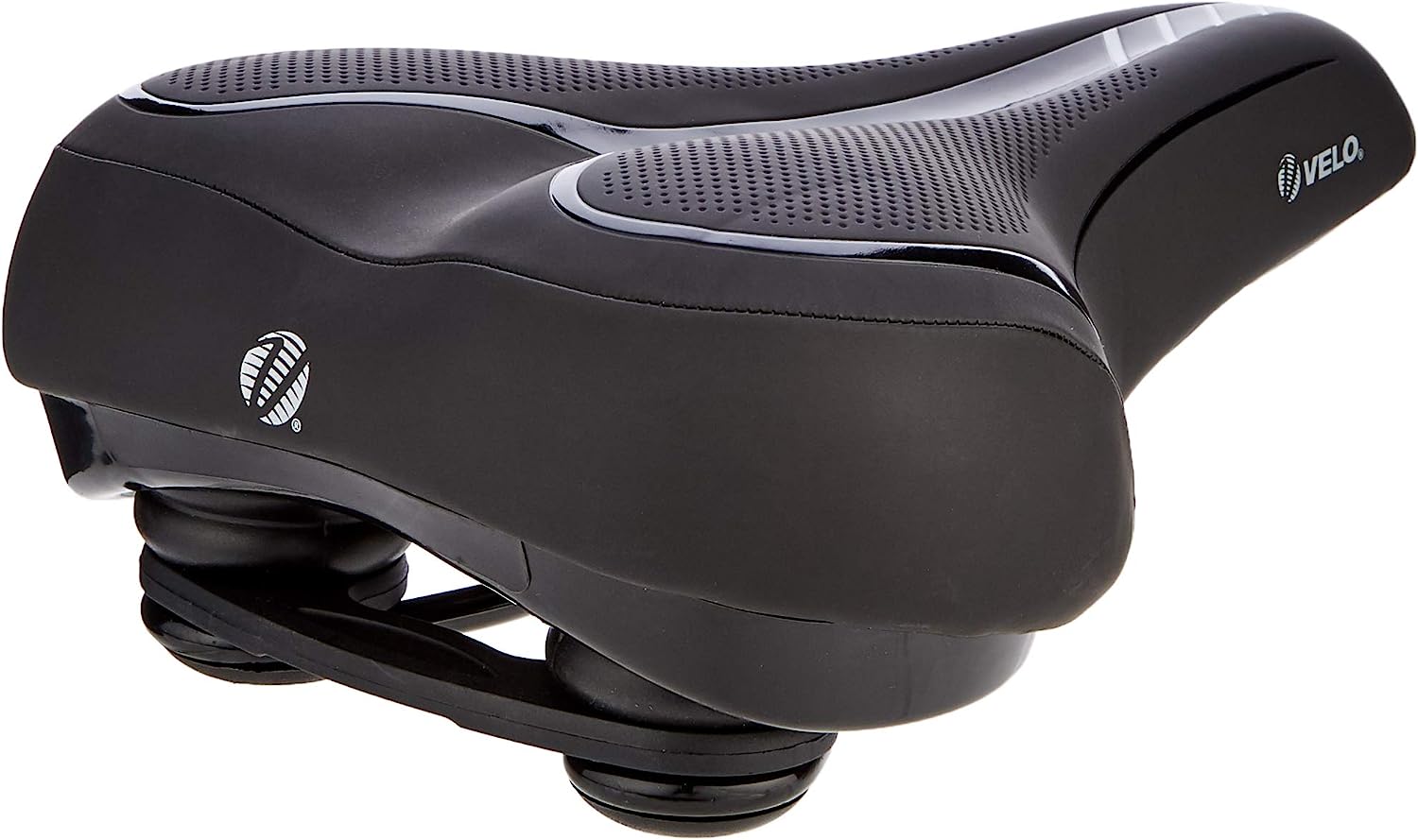 VELO Unisex Adult Fit Traveller Saddle For Bicycle XL Black