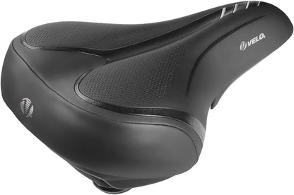VELO Unisex Adult Fit Townie Saddle For Bicycle XXL Black