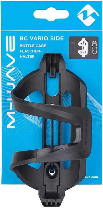 M-Wave Unisex Adult BC Vario Side Water Bottle Holder, Black, One Size
