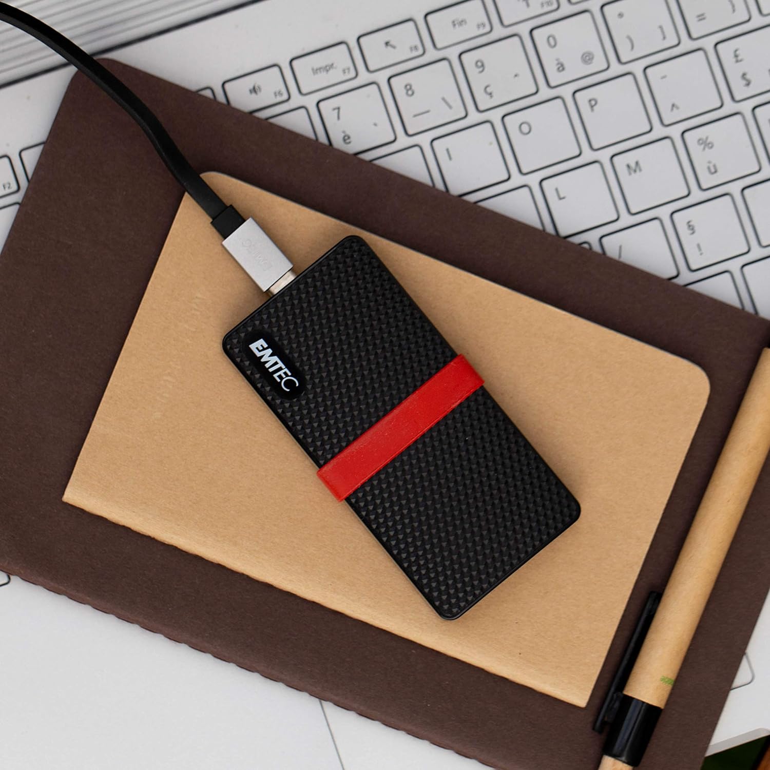 Emtec SSD 3.1 Gen1 x200 256GB Tragbar Schwarz