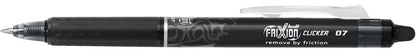 Pilot Pen 2270SG4 FriXion Clicker, Refill M 0.7 mm, Set of 4, Black, Red, Blue and Green