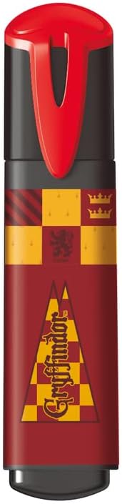 MAPED - Pack de Subrayadores - Colección de Harry Potter - 4 Subrayadores con Diseño Lúdico - Amarillo, Rojo, Azul y Verde - Punta Biselada - Tapón a Presión - Ideal para Apuntes, 740701