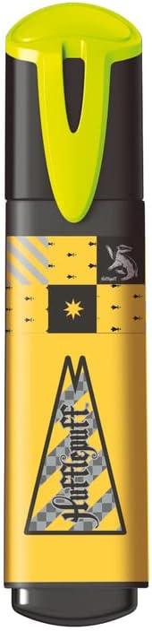 MAPED - Pack de Subrayadores - Colección de Harry Potter - 4 Subrayadores con Diseño Lúdico - Amarillo, Rojo, Azul y Verde - Punta Biselada - Tapón a Presión - Ideal para Apuntes, 740701