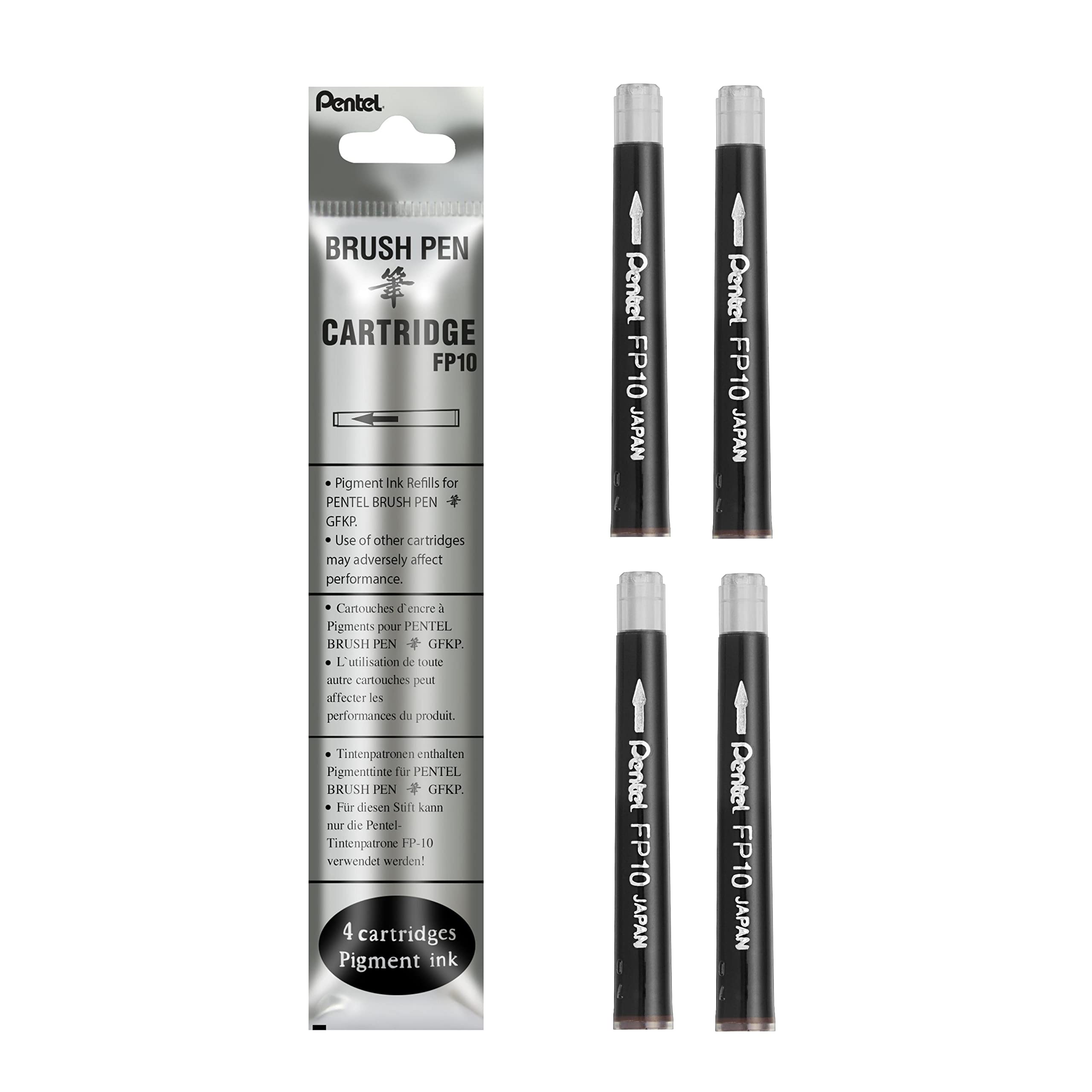 Pentel Nachfüllpatrone FP10-A für Pinselstift GFKP3-A