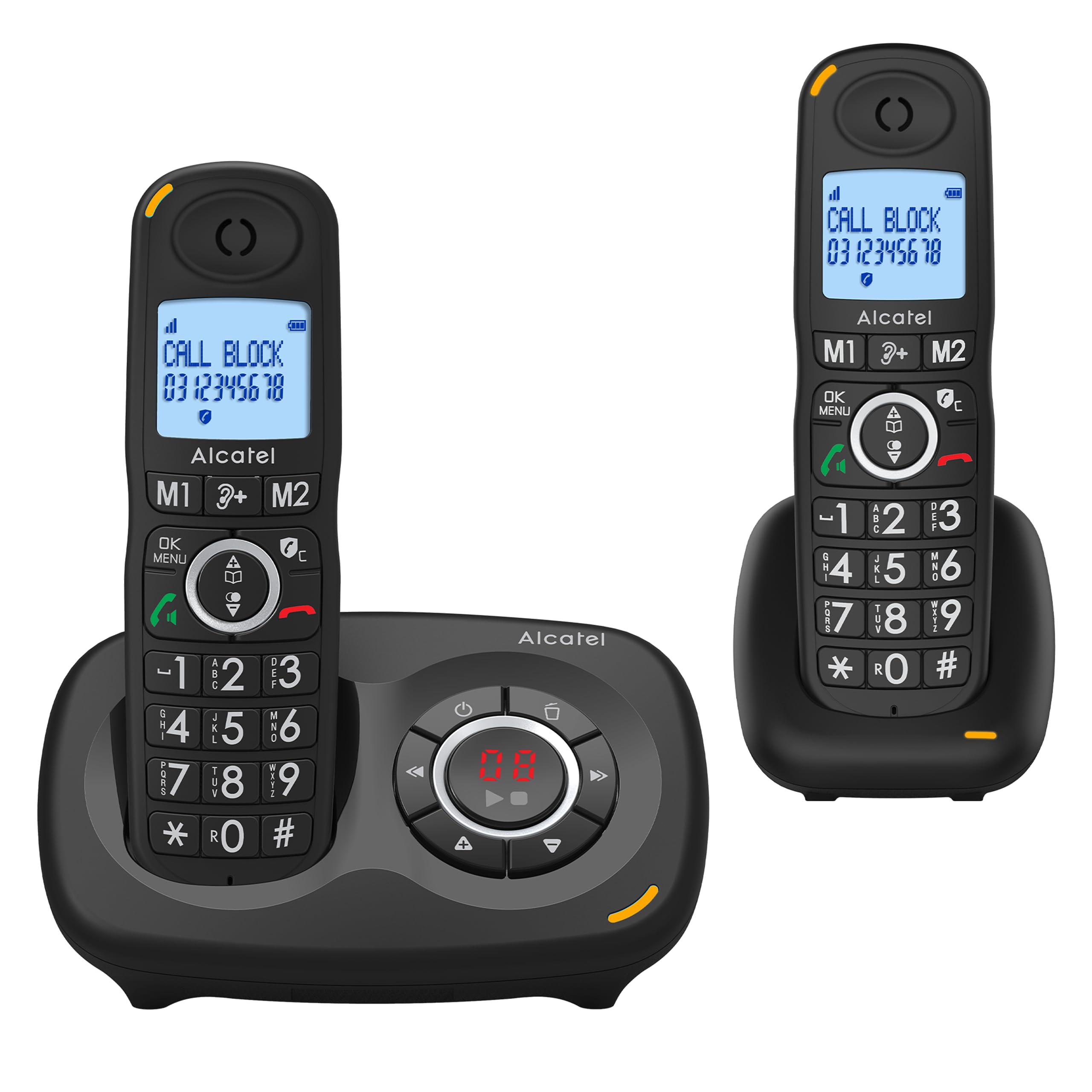 Alcatel XL595B Voice Duo Schnurlostelefon schwarz