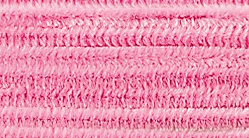 folia 77826 - Chenilledraht, Pfeifenputzer, 10 Stück in rosa, Durchmesser 8 mm und 50 cm lang, ideal für Kinder zum Basteln und Gestalten von Tieren, Figuren und anderen Formen